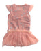 A Peach Sleeveless Dresses from Le Petit Society in size 3-6M for girl. (Back View)