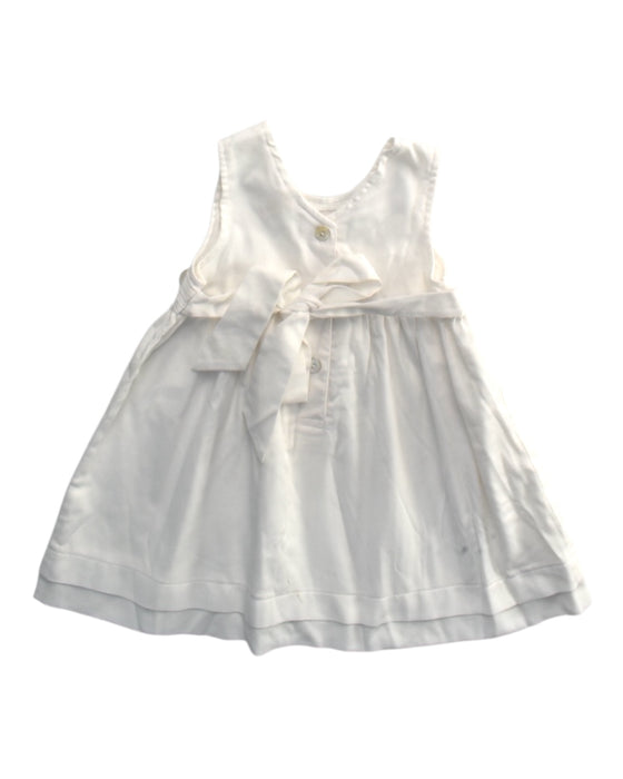A White Sleeveless Dresses from Trudy & Teddy in size 12-18M for girl. (Back View)