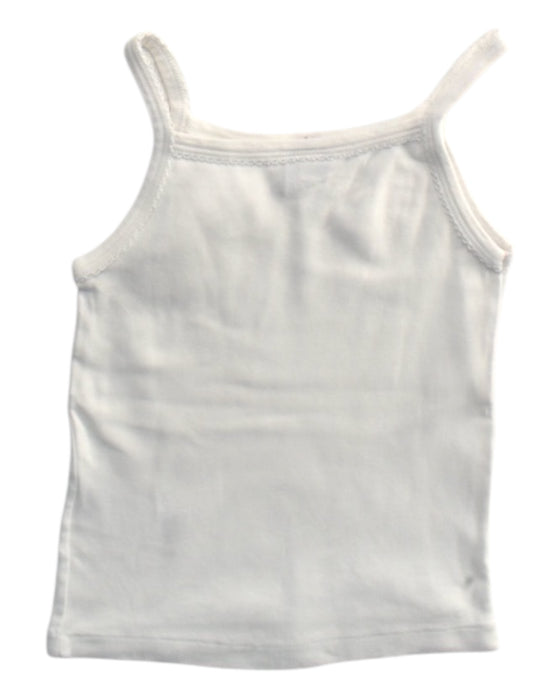 A White Sleeveless Tops from Petit Bateau in size 3T for girl. (Back View)