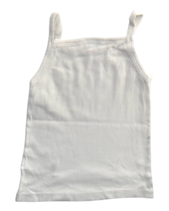 A White Sleeveless Tops from Petit Bateau in size 3T for girl. (Back View)