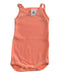 A Peach Sleeveless Bodysuits from Petit Bateau in size 0-3M for girl. (Front View)