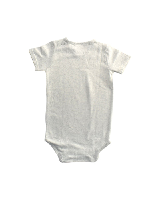 A Grey Short Sleeve Bodysuits from Seed in size 12-18M for boy. (Back View)