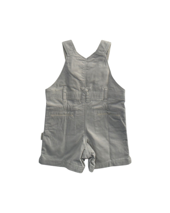 A Grey Overall Shorts from Chateau de Sable in size 3-6M for boy. (Back View)