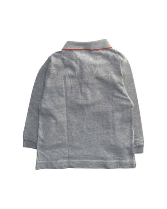 A Grey Long Sleeve Polos from Il Gufo in size 12-18M for boy. (Back View)