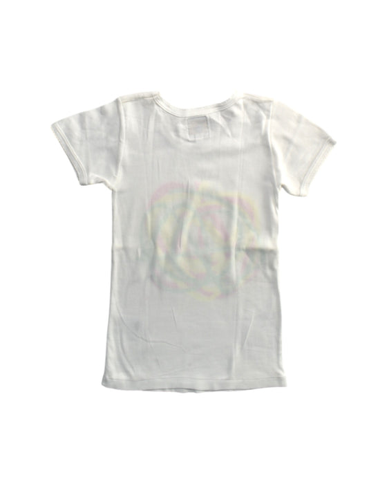 A White Short Sleeve T Shirts from Petit Bateau in size 8Y for girl. (Back View)