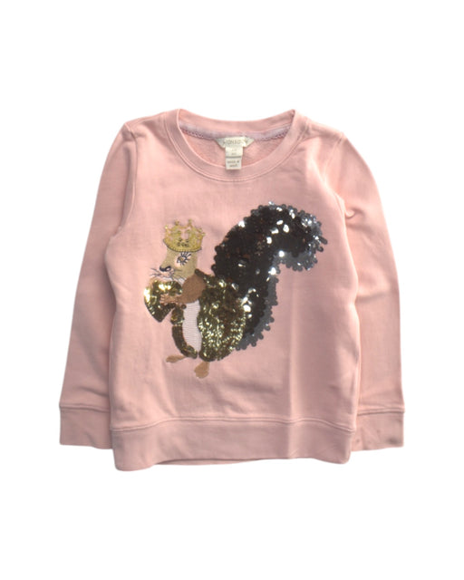A Pink Crewneck Sweatshirts from Monsoon in size 3T for girl. (Front View)