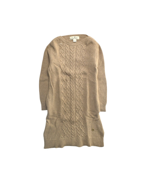 A Beige Sweater Dresses from Massimo Dutti in size 4T for girl. (Front View)