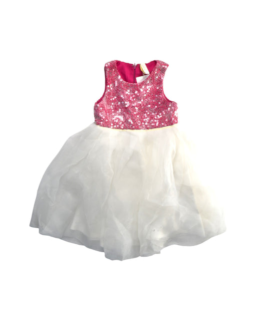A Pink Sleeveless Dresses from Mischka Aoki in size 6T for girl. (Front View)