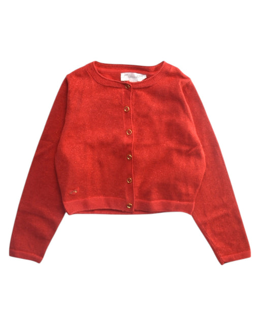 A Red Cardigans from Chateau de Sable in size 8Y for girl. (Front View)