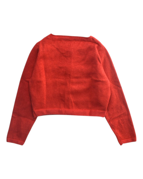 A Red Cardigans from Chateau de Sable in size 8Y for girl. (Back View)