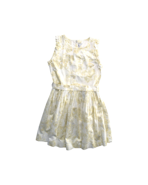 A Ivory Sleeveless Dresses from Petit Bateau in size 8Y for girl. (Front View)