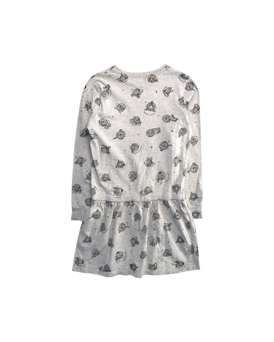 A Grey Long Sleeve Dresses from Kenzo in size 10Y for girl. (Back View)