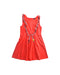 A Red Sleeveless Dresses from Ferrari in size 11Y for girl. (Front View)