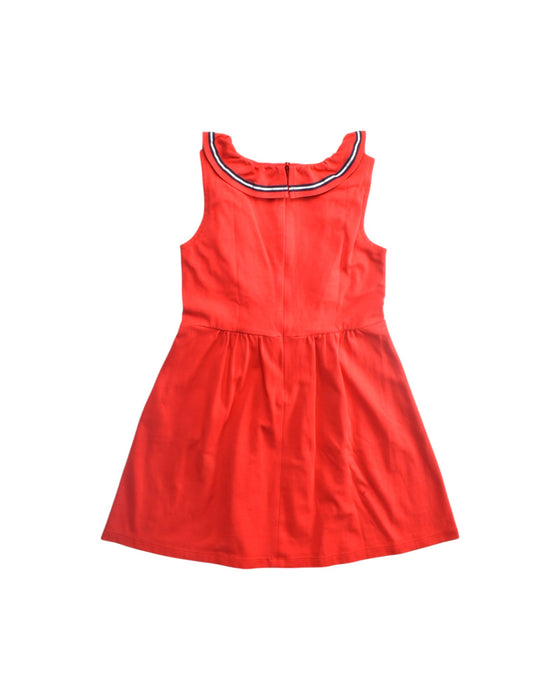 A Red Sleeveless Dresses from Ferrari in size 11Y for girl. (Back View)
