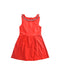 A Red Sleeveless Dresses from Ferrari in size 11Y for girl. (Back View)