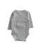 A Grey Long Sleeve Bodysuits from Seed in size Newborn for boy. (Back View)
