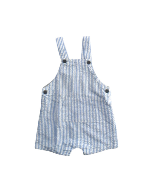 A Blue Overall Shorts from Seed in size 3-6M for boy. (Front View)