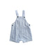 A Blue Overall Shorts from Seed in size 3-6M for boy. (Front View)