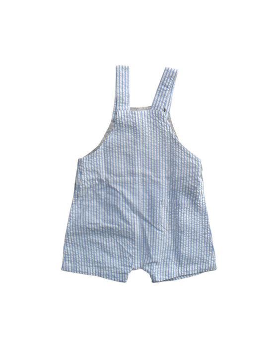 A Blue Overall Shorts from Seed in size 3-6M for boy. (Back View)