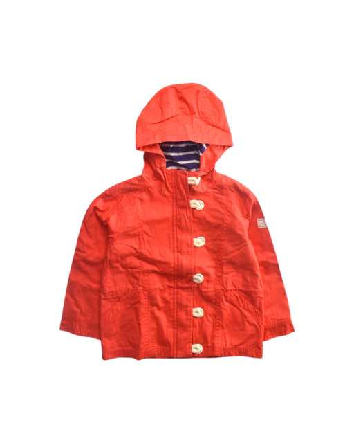 A Red Rain Jackets from Joules in size 3T for boy. (Front View)