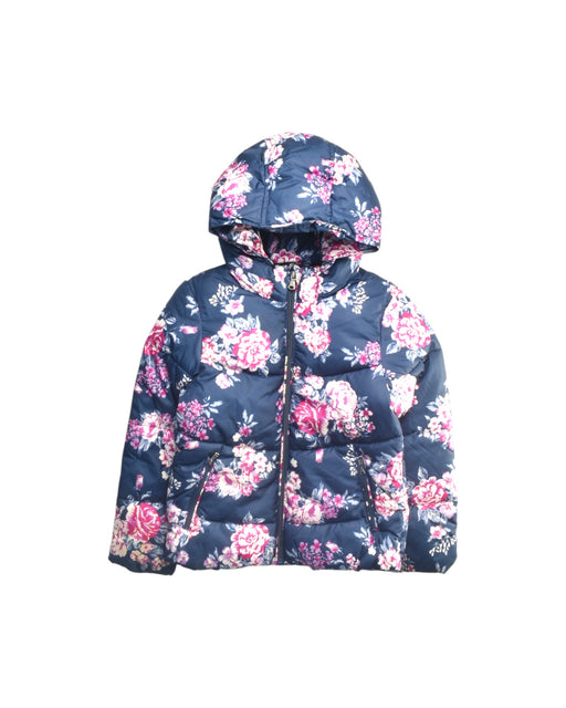 A Multicolour Puffer/Quilted Coats & Outerwear from United Colors Of Benetton in size 6T for girl. (Front View)