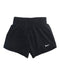 A Black Shorts from Nike in size 7Y for girl. (Front View)