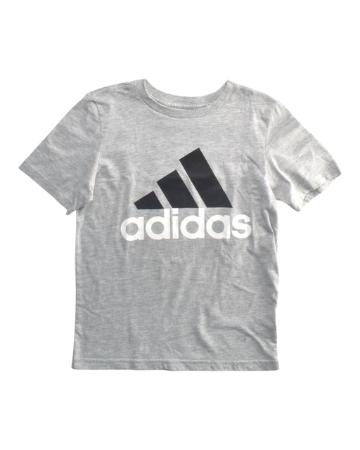 A Grey Short Sleeve T Shirts from Adidas in size 8Y for boy. (Front View)