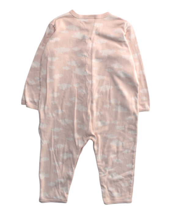 A Pink Onesies from Petit Bateau in size 2T for girl. (Back View)