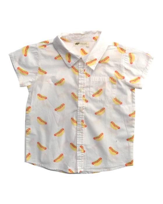 A White Short Sleeve Shirts from Monica + Andy in size 8Y for boy. (Front View)
