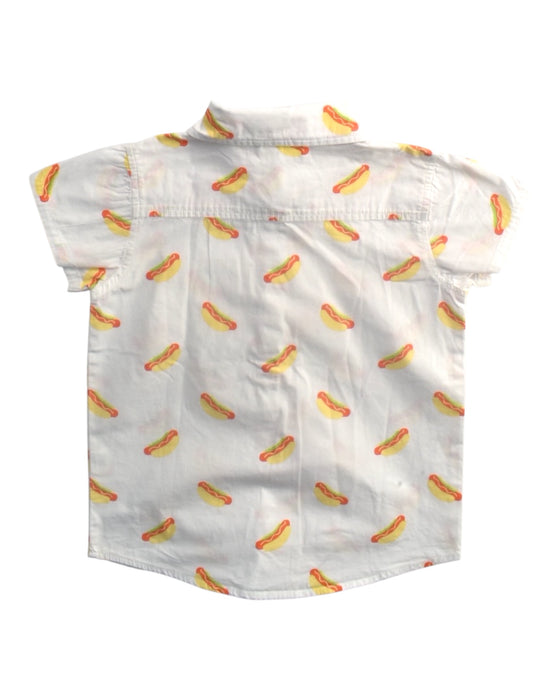 A White Short Sleeve Shirts from Monica + Andy in size 8Y for boy. (Back View)