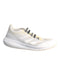 A White Sneakers from Adidas in size 7Y for boy. (Front View)