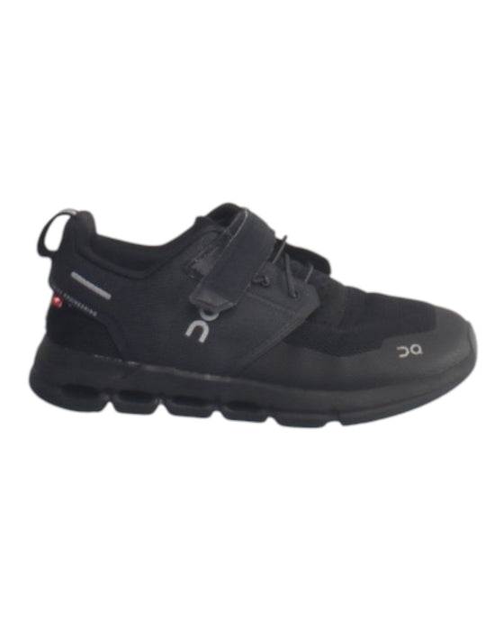 A Black Sneakers from On Cloud in size 9Y for boy. (Front View)