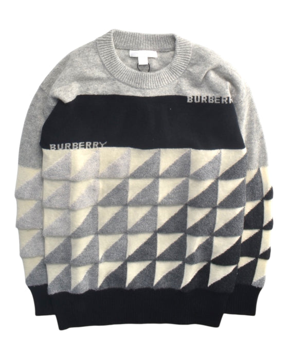 A Multicolour Knit Sweaters from Burberry in size 12Y for boy. (Front View)