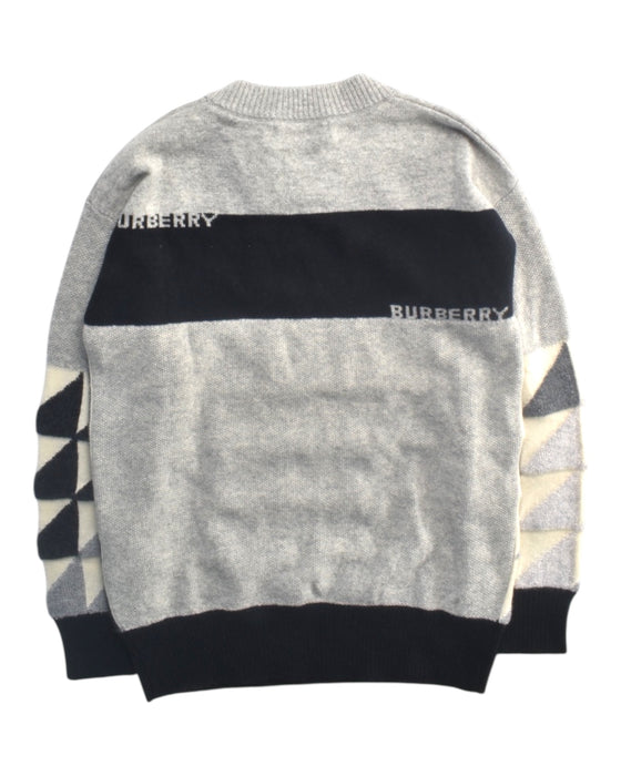 A Multicolour Knit Sweaters from Burberry in size 12Y for boy. (Back View)