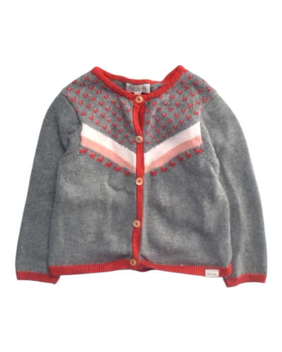A Grey Cardigans from Paul Smith in size 12-18M for girl. (Front View)