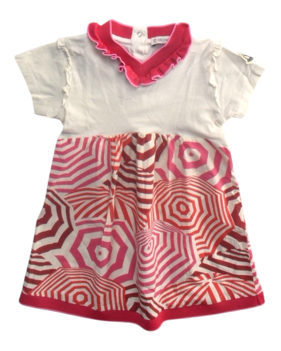 A Multicolour Short Sleeve Dresses from Moncler in size 18-24M for girl. (Front View)