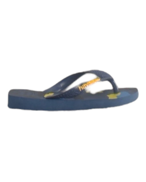 A Blue Flip Flops from Havaianas in size 6T for boy. (Front View)