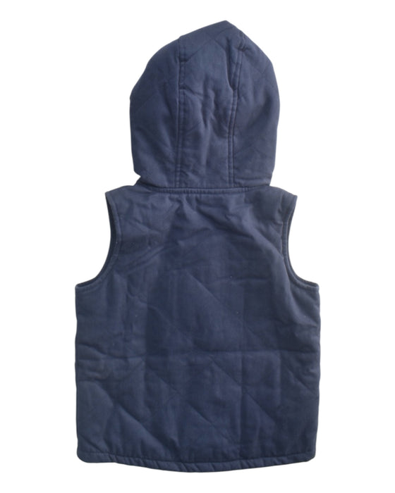 A Navy Outerwear Vests from The Little White Company in size 4T for boy. (Back View)