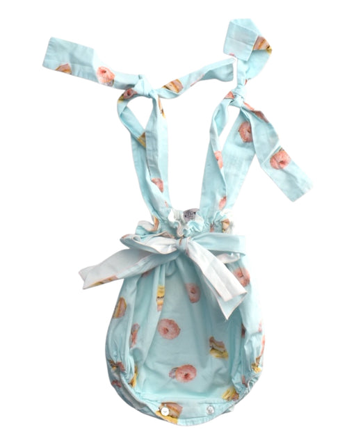 A Blue Sleeveless Rompers from Phi Clothing in size 2T for girl. (Front View)