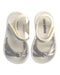 A Silver Sandals from Mini Melissa in size 12-18M for girl. (Back View)
