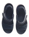 A Navy Sandals from Crocs in size 6T for boy. (Back View)