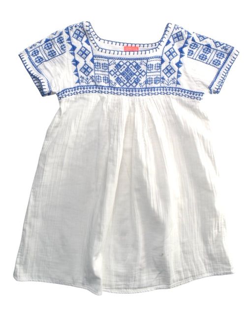 A White Short Sleeve Dresses from Sunuva in size 7Y for girl. (Front View)