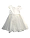 A White Short Sleeve Dresses from Monsoon in size 5T for girl. (Front View)