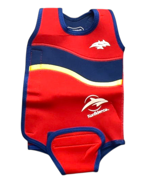 A Multicolour Floatsuits from Konfidence in size 6-12M for boy. (Front View)