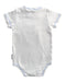 A White Short Sleeve Bodysuits from Earth Nymph in size 6-12M for boy. (Back View)