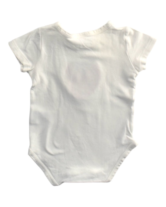 A White Short Sleeve Bodysuits from Seed in size 0-3M for girl. (Back View)