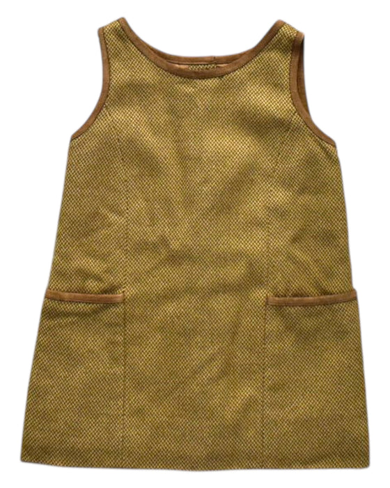 A Brown Sleeveless Dresses from Ralph Lauren in size 6-12M for girl. (Front View)