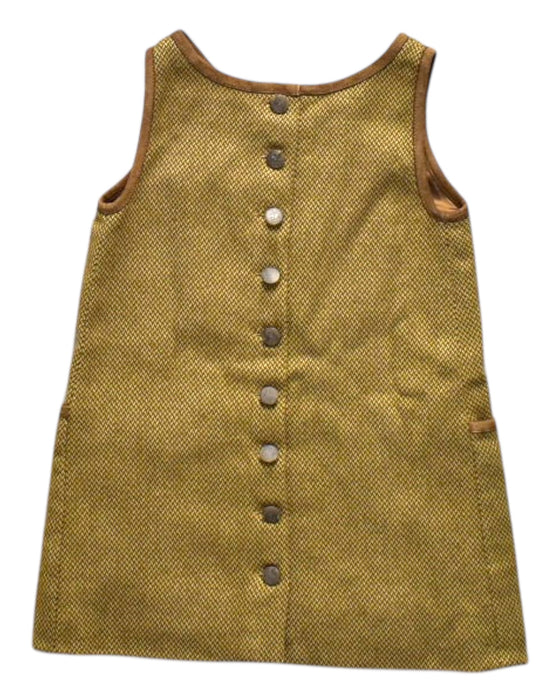 A Brown Sleeveless Dresses from Ralph Lauren in size 6-12M for girl. (Back View)