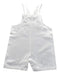 A White Overall Shorts from Chateau de Sable in size 6-12M for boy. (Back View)