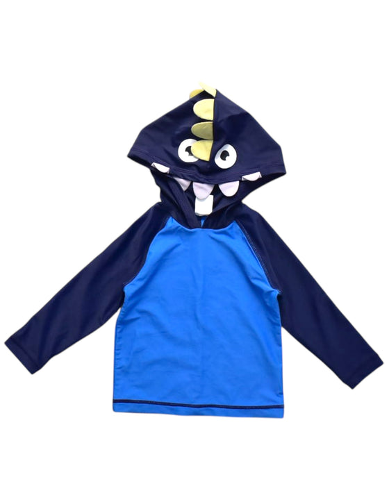 A Blue Rash Guards from Seed in size 6-12M for boy. (Front View)